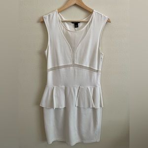 Ivory peplum dress Victoria’s Secret